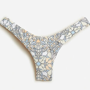 New J Crew Active Curved Waist Cheeky Bikini Bottom Kaleidoscope BF153